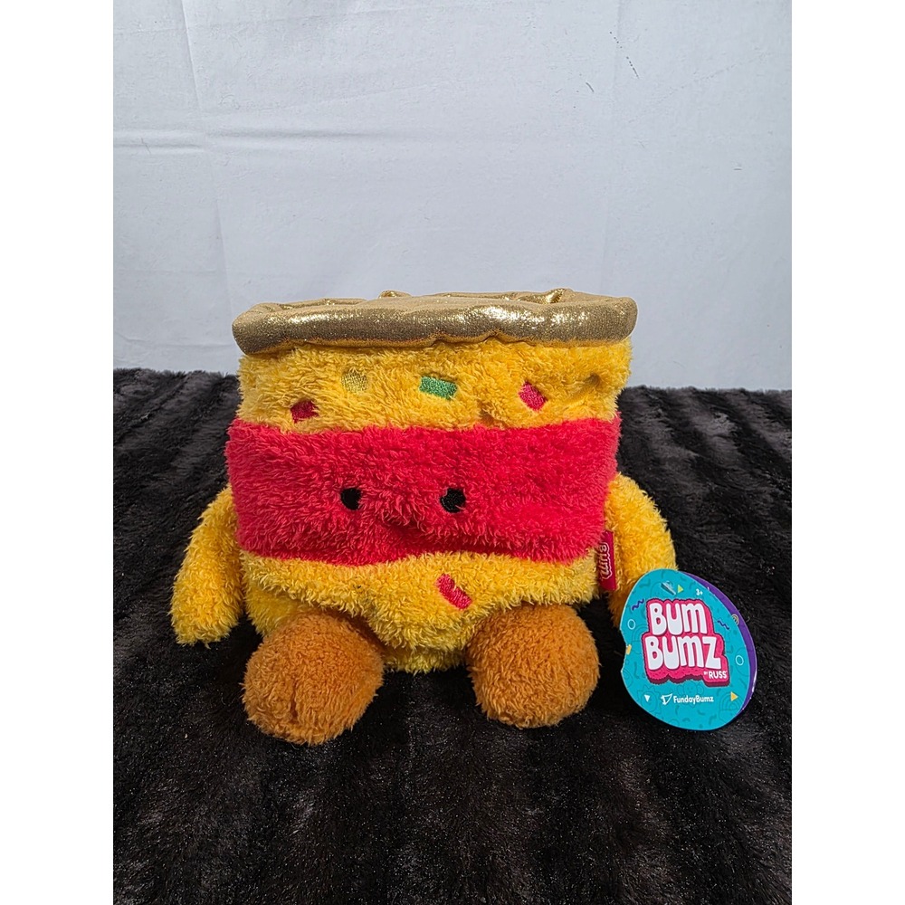 BumBumz by Russ Jason Jar of Nacho Cheese Plush FundayBumz Yellow Red Gold